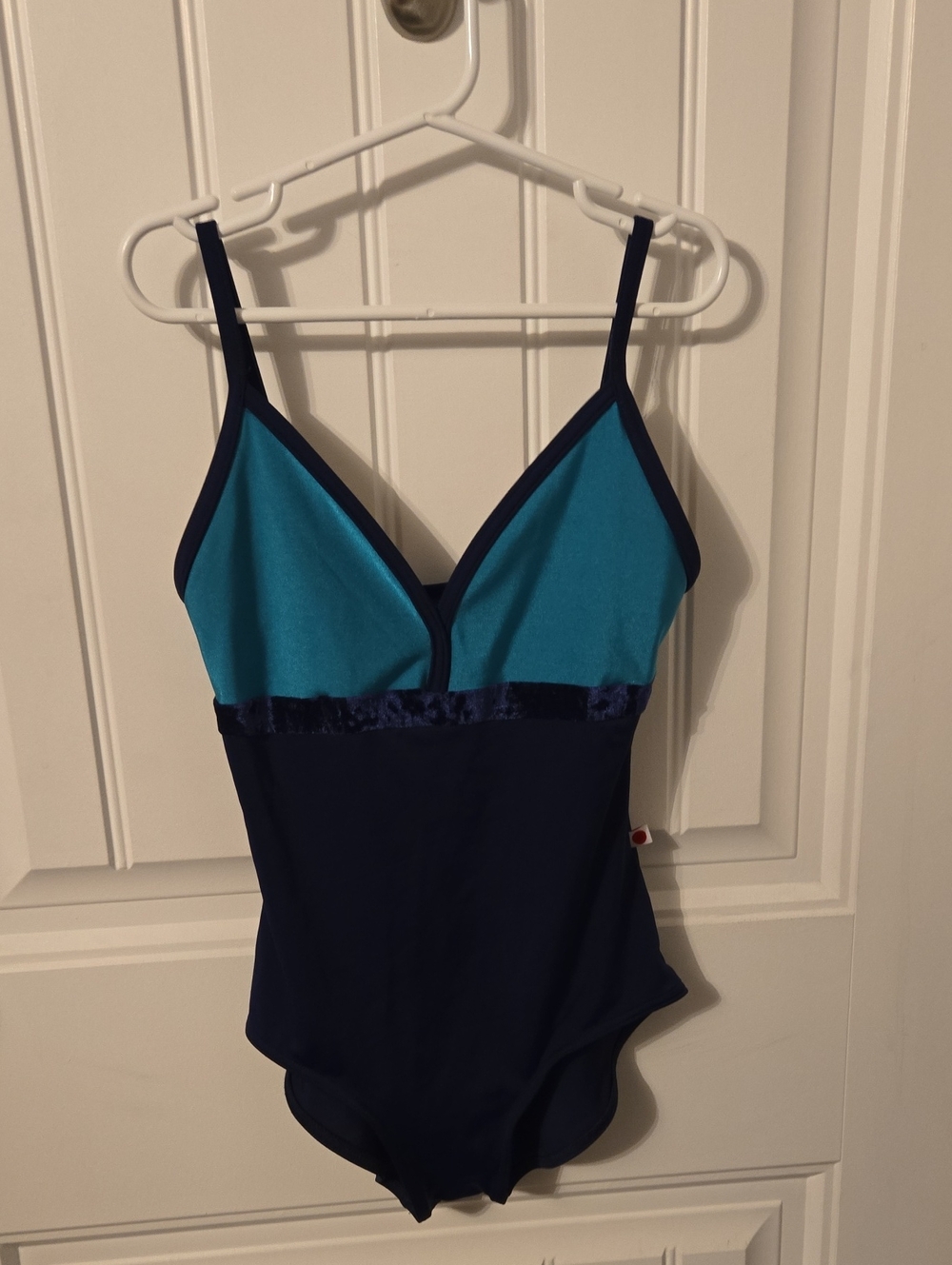 Yumiko Teal and Navy Blue Bodysuit